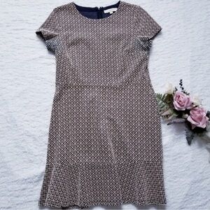 Loft  Geometric Patterned Dress